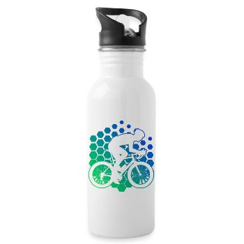 Cyclistes sur route Vélo de route Vélo de route Cyclisme sur route - Gourde avec paille intégrée - blanc - Droite
