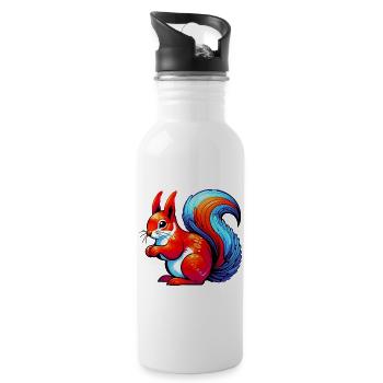 Squirrel - Water bottle with straw - white - Right