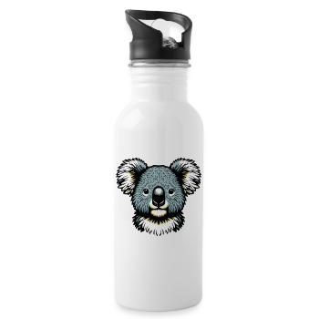 Koala - Water bottle with straw - white - Right