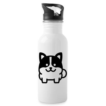 Dog - Water bottle with straw - white - Right