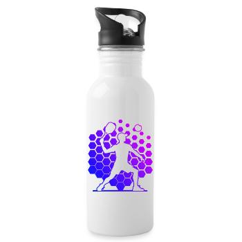 Pickleball Homme Femme Racquetball Racquetballspi - Gourde avec paille intégrée - blanc - Droite