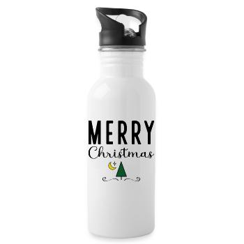 Great shirt for Christmas - Water bottle with straw - white - Right