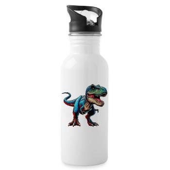 Dinosaur - Water bottle with straw - white - Right
