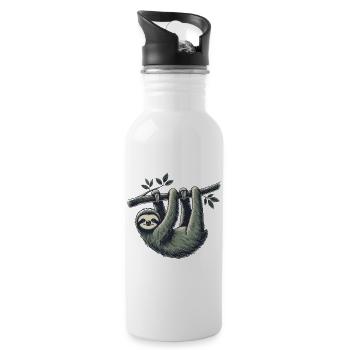 Sloth - Water bottle with straw - white - Right