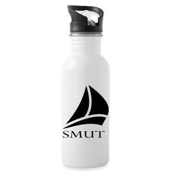 SMUT - Trinkflasche mit integriertem Trinkhalm - Weiß - Rechts