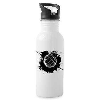 Volleyball Ball - Water bottle with straw - white - Right