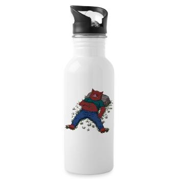 Sleepy - Water bottle with straw - white - Right