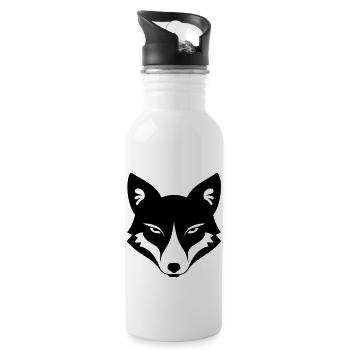 fox - Water bottle with straw - white - Right