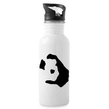 Santorini - Water bottle with straw - white - Right