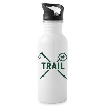 Trail Adventure Compass and Blades - Water bottle with straw - white - Right