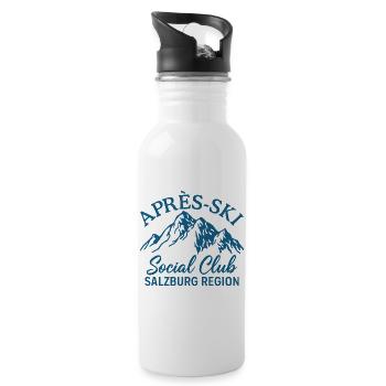Après Ski Social Club Salzburg Region - Water bottle with straw - white - Right