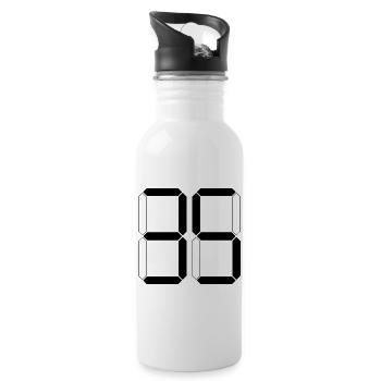 NUMÉRO 35 Trente-cinq Cadeaux Numériques - Gourde avec paille intégrée - blanc - Droite