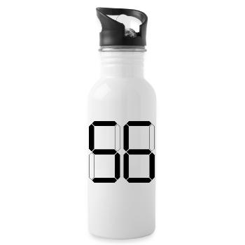 NUMÉRO 56 Cinquante-six cadeaux numériques - Gourde avec paille intégrée - blanc - Droite