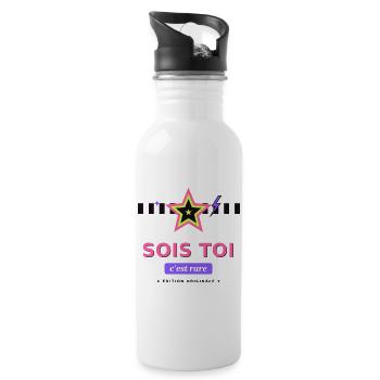 Sois Toi Édition Originale - Gourde avec paille intégrée - blanc - Droite