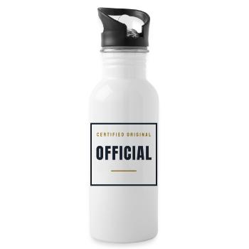Timbre officiel Rétro - Original officiel - Gourde avec paille intégrée - blanc - Droite