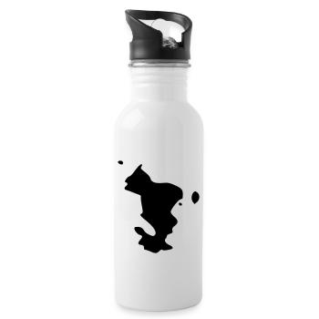 mayotte - Gourde avec paille intégrée - blanc - Droite