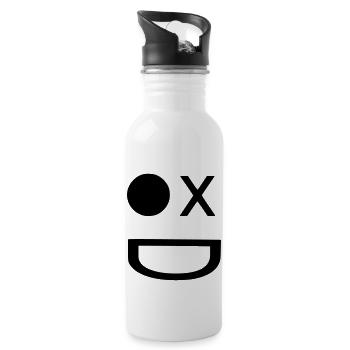 MSS Retro logo - Water bottle with straw - white - Right