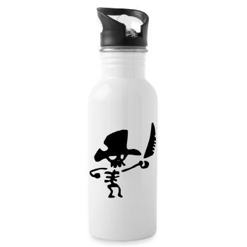 pirate - Gourde avec paille intégrée - blanc - Droite