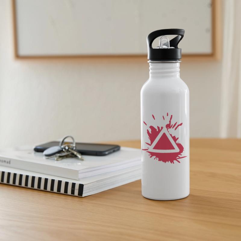 triangle circle drop X square symbols controller Water bottle with straw