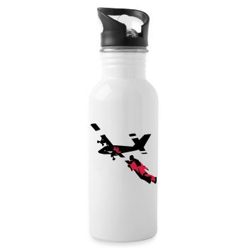 wingsuit_1 - Water bottle with straw - white - Right