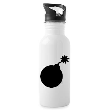 Bombe - Water bottle with straw - white - Right