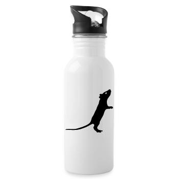 Ratte - Trinkflasche mit integriertem Trinkhalm - Weiß - Rechts