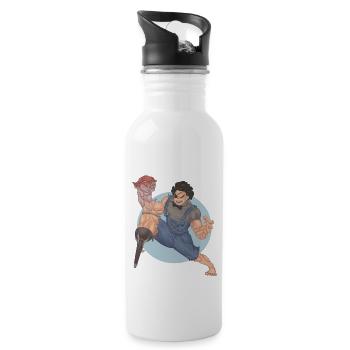 Pigarm Pirate - Trinkflasche mit integriertem Trinkhalm - Weiß - Rechts