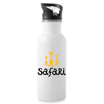 safari - Gourde avec paille intégrée - blanc - Droite