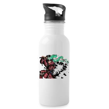 SCAN0992 - Water bottle with straw - white - Right