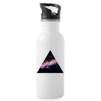 Dreieck Galaxy - Trinkflasche mit integriertem Trinkhalm - Weiß - Rechts