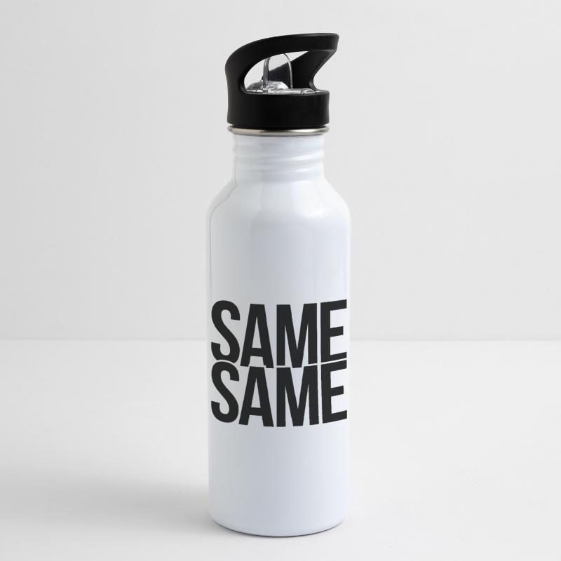 same same Trinkflasche mit integriertem Trinkhalm