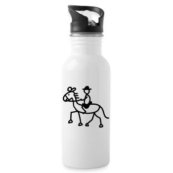 rider - Water bottle with straw - white - Right