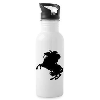 Napoleon Bonaparte - Trinkflasche mit integriertem Trinkhalm - Weiß - Rechts