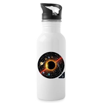 Planets Record - Water bottle with straw - white - Right