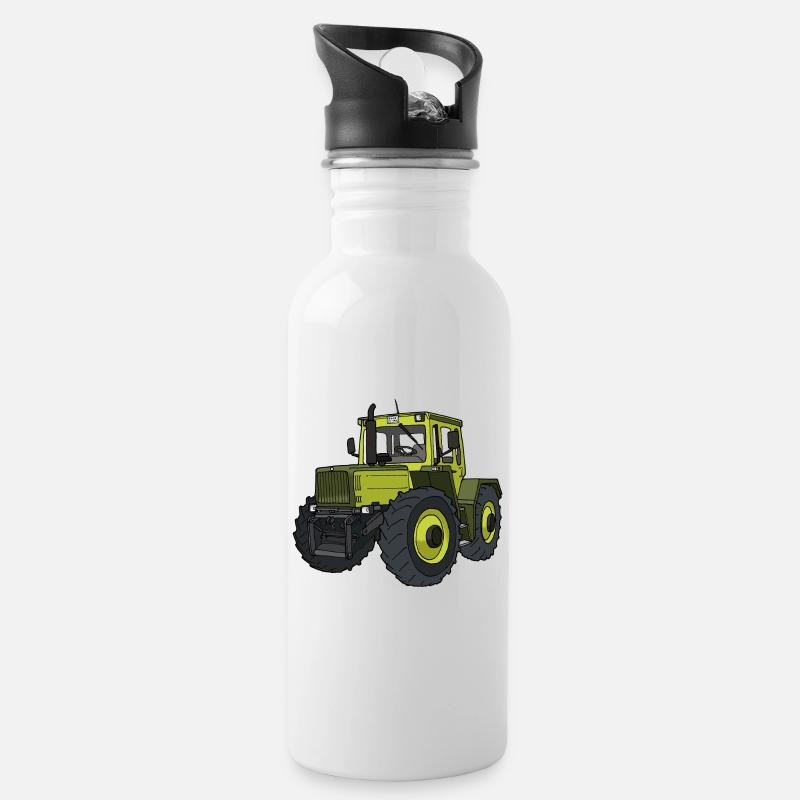 Trac 1600 - Trinkflasche mit integriertem Trinkhalm - Weiß