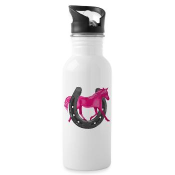 Pony emotion - Water bottle with straw - white - Right