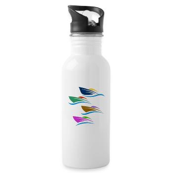 Speed Racing -The Only True - Water bottle with straw - white - Right