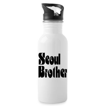 Seoul Brother - Water bottle with straw - white - Right