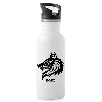 BORZ - Water bottle with straw - white - Right
