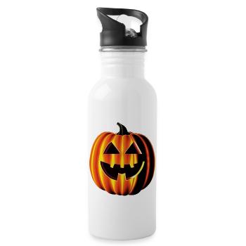 Pumpkin - Trinkflasche mit integriertem Trinkhalm - Weiß - Rechts