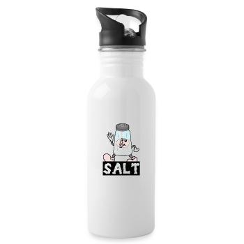 Kawaii Salt Shaker Halloween Costume Best Friend - Water bottle with straw - white - Right