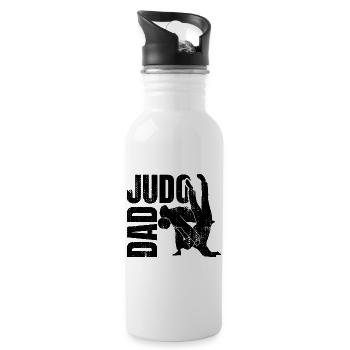 Judo Father - Water bottle with straw - white - Right