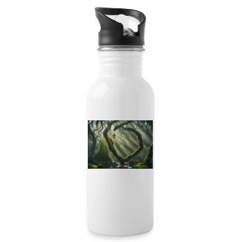 Enchanted forest - Water bottle with straw - white - Right
