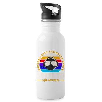 Level 70 - Water bottle with straw - white - Right