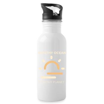 Marine Conservation - Gourde avec paille intégrée - blanc - Droite