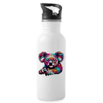 Koala - Water bottle with straw - white - Right
