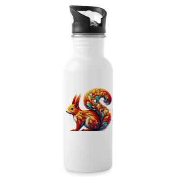 Squirrel - Water bottle with straw - white - Right