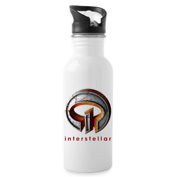 interstellar symbol design von 74elements - Trinkflasche mit integriertem Trinkhalm - Weiß - Rechts