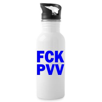 Fck pvv - Water bottle with straw - white - Right