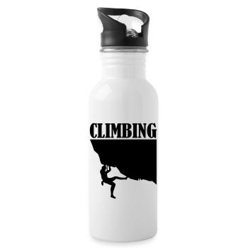 climbing - Water bottle with straw - white - Right